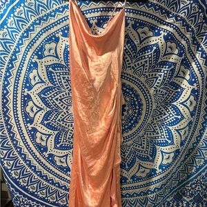 Elliatt Coral Satin Dress